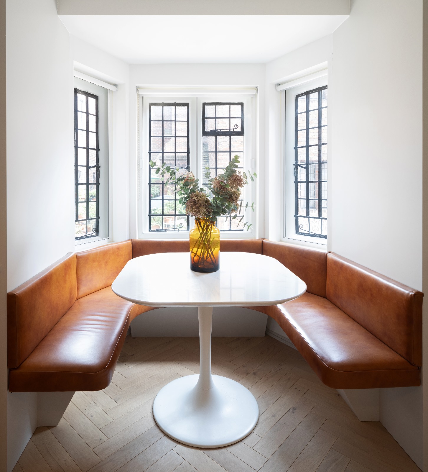 kitchen with window bench
